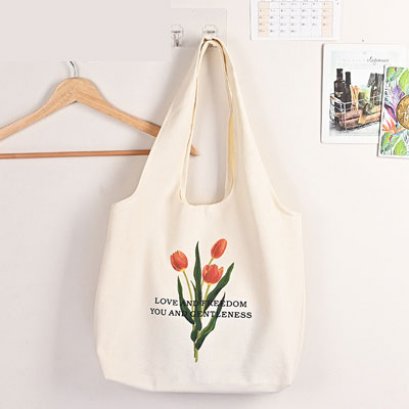 ถุงผ้าดิบ/แคนวาส Canvas tote bag